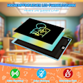 Miniatyrbilde 3 av 7: Fargerikt LCD Skrivebrett for Barn, 30cm Gjenbrukbart Tegnebrett, Reisegave{HH} Blue, Blue