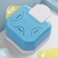 Miniatyrbilde 2 av 6: 3-i-1 Hjørnepunch for Papir, R 4/7/10 mm Metall og Plast