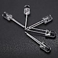 Pikkukuva 3 / 5: 100 kpl 5 mm lämmin valkoinen LED-diodivalot DC 3V 20mA polttimot elektroniset komponentit valodiodit --(WR)