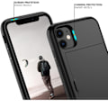 Miniatyrbillede 2 af 4: iPhone 11 - Cover med kortslot Solid® Ekstra forstærket Sort Apple iPhone 11{HH}