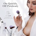 Miniatyrbilde 7 av 8: Nippelbeskyttere - Selvklebende silikonnippelbeskyttere - Gjenbrukbare nippelbeskyttere for kvinner med reiseetui Crèm Crèm Cream Large (Fits D+ Cups)