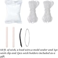 Miniatyrbillede 2 af 5: 3 stk. Plastik lysforme til lysfremstilling - Inkluderet Pillar Molds(3pcs)