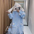 Miniatyrbild 1 av 3: 2024-2022 Vinter Kawaii Sanrio Pyjamas Animation Kuromi Cinnamoroll My Melody Handduk Plysch Varma Och Bekväma Pyjamabyxor Set M 158-163CM M 158-163CM 23