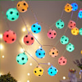Miniatyrbilde 2 av 5: Fotball Lyslenke, Innendørs/Hagebelysning Garland, USB LED Lyslenke, 3M Farge 20LED, Jenterom Dekor, Bar, Fest, Juledekorasjon