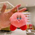 Miniatyrbild 1 av 11: Tecknad Kuromi docka skolväska hänge docka plyschleksak par nyckelring väska hänge Kirby Star-Open Mouth 11cm (with keychain)