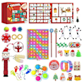 Miniatyrbillede 1 af 5: Julekalender 2023 med sensoriske objekter - Fidget legetøj - Jule Blind Box 24 dages nedtælling Nytårs overraskelsesgave til børn drenge piger stil 2