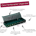 Miniatyrbilde 2 av 7: Oppbevaringspose for gavepapir – Organizer 90 x 30 x 12 cm