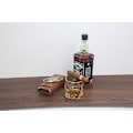 Miniatyrbillede 4 af 5: Højkvalitets brun læder cigar etui til 3 cigarer Cigar luftfugter{HH}