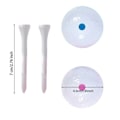 Miniatyrbillede 3 af 5: Gender Reveal Golfbold, Eksploderende Golfbolde, Inkluderer 1 Pink + 1 Blå + 2 Træ-tees - Den Perfekte Idé til en Gender Reveal!