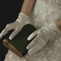 Miniatyrbilde 1 av 3: Sateng Halvmåne Perler Hansker Bryllupstilbehør Elegante Dame Brudehansker