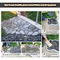 Miniatyrbillede 5 af 5: Betonform til fortovsfliser Støbeforme Plastforme til betonplader til haven 42,5 x 42,5 x 4 cm