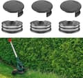 3-pack Trimmerspolar med trimmertråd och lock, kompatibla med Parkside grästrimmer