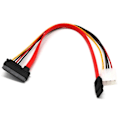 Miniatyrbillede 1 af 5: Sata 4 Pin Ide + Sata 15pin 7 Pin Overfør Integreret Data Strømforsyningskabel
