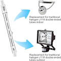 Miniatyrbilde 2 av 5: R7s Halogenpærer, 7-pakning R7s Pære 118mm Dimbar 230V Halogenpærer, Wolfram Lineær Pære 150W