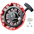 Miniatyrbillede 1 af 5: Trækstartmontering til GX200 GX160 5.5 6.5HP Motor med Buet Stanghage 28400-Z4M-306ZB 27400-Z1 Red Black