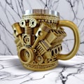 Miniatyrbillede 2 af 7: Nye V8 motor krus ornamenter V8 Silver
