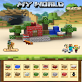 Miniatyrbillede 1 af 5: Minecraft byggeklodser, inklusive 108 seks-sidede magnetiske legetøj med 3 figurer, Garden{HH} Garden