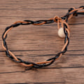 Miniatyrbilde 2 av 5: 3 ruller rund lærsnor i kuskinn for smykkelaging{hh}