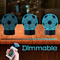 Miniatyrbillede 6 af 7: Arsenal FC USB 3D Anime Natlampe Atmosfærisk LED Bordlampe Julegaver til Fodboldelskere Dekorativ Lampe til Børneværelset