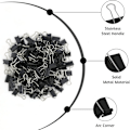 Miniatyrbillede 3 af 5: 120-pak Mini Papirclips, Sorte Papirclips, Små Papirclips 15 mm 5/8 Tomme. Mikro Størrelse Kontorclips til Hjemmet, Skolen, Kontoret og Virksomheden