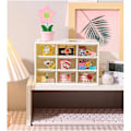 Miniatyrbillede 5 af 5: 2-pak Craft Box Opbevaring med 9 Skuffer - Skrivebords Opbevaringsorganisator Minibokse til Håndværk Smykker Kosmetik Kunst Sytilbehør med 9 Skuffer with 9 Drawers White