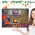 Miniatyrbillede 3 af 3: Puzzle Julekalender 2024, 1008 puslespilsbrikker 24 dages jule nedtællings julekalendere