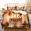 Miniatyrbild 3 av 5: 2023 Teenage Mutant Ninja Turtles Ny Film Sängkläder Set Överdrag Kuddfodral Set Barn Anime Rum Dekoration Överdrag Present T-04 T-04 EU Single-135x200cm