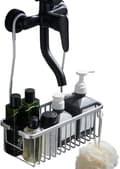 Shower Shelf without Drilling - Hanging Shower Caddy for Shampoo & Soap, Bathroom Storage Silver