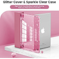 Miniatyrbillede 2 af 4: INFILAND etui til iPad 9. generation 2021/ iPad 8. generation 2020/ iPad 7. generation 2019 10,2 tommer, pencilholder til børn, pink