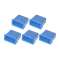 Miniatyrbild 1 av 5: 5 st/set USB dammskydd, antidammkontakt, typ A, hane, lock, skydd{hh} Blue