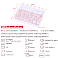 Miniatyrbillede 5 af 5: Trådløst tastatur Tablet Computer Bluetooth Tastatur Mus Sæt White