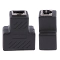 Pikkukuva 4 / 4: 2-suuntainen LAN-verkkokaapeli Ethernet-naarasjakaja-adapteriliitin, musta