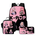 K-Pop Demon Hunter Ryggsäck med Matlåda & Pennfodral för Skolan 3PCWKH023