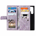 Miniatyrbillede 5 af 5: Til Samsung Galaxy S25 Ultra Mobil Cover PU Læder Telefon Cover med Lynlås Pung 9 Kort Slots - Perf Style F
