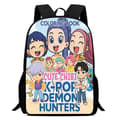 K-Pop Demon Hunter Ryggsäck med Matlåda & Pennfodral för Skolan 15KH025