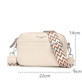 Miniatyrbillede 5 af 5: Luksuriøs ensfarvet ægte lædertaske til damer 100% blødt okselæder skuldertaske crossbody tasker til kvinder 2024 håndtasker til kvinder