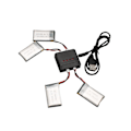Miniatyrbilde 2 av 2: 4 stk 3.7v 500mah Oppladbare Lipo Batteri med Lader for Syma X5c/X5sc Rc Quadcopter