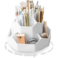 Miniatyrbillede 1 af 5: Roterende Penneholder, Kontorartikler Organizer, Skrivebords Penneholder 9 Rum, Opgraderet Stor Kapacitet 360° Roterbar, Kan Holde Penne (Grå)