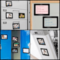 Miniatyrbillede 5 af 7: 15-pak sorte magnetiske fotorammer til køleskabe - til fotos 10 x 15 cm / 4 x 6 tommer - fotorammecollage til køleskab/fryser &