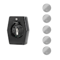Miniatyrbillede 11 af 11: 5 stk. Genopladelige Knapcellebatterier med Type-C Oplader - Opladningsadapter til LIR2032, 2025 og 2016 Batterier 0.05 0.05 Charger and LIR2032