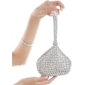 Miniatyrbillede 2 af 5: Dame Trekant Bling Glitter Håndtaske Krone Æske Clutch Aften Luksus Tasker Fest Galla