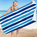 Miniatyrbilde 3 av 5: Oversized bredt strandteppe håndkle 70*150cm Stort basseng piknik