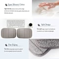 Miniatyrbilde 2 av 5: 2-pakning Bærbar Albue- og Håndleddsstøtte for Datamaskin, Premium Memory Foam Skrivebordsstøtte for Tastatur (20 x 30 cm)