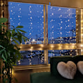 Miniatyrbillede 3 af 4: Lysgardin Varm Hvid 200 LED 2m x 2m LED Lys Kæde Gardin LED Lysstreng til Juledekoration{hh}