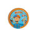 Miniatyrbillede 1 af 5: Puzzle Blippi Tema Fødselsdagsfest Sortiment Engelsk Lærer Festartikler Børnelegetøj Børne Dekorationer Service 10pcs Plates
