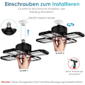 Miniatyrbilde 3 av 5: 200W LED Verkstedlampe Garasjebelysning 1 stk - 20000LM 6500K