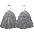 Miniatyrbild 1 av 5: Original Ullbastuhatt för Kvinnor och Män 2-pack 100% Naturlig Filt Bastuaccessoarer