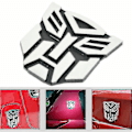 Pikkukuva 1 / 2: Alumiiniseos Transformers Auto Merkki Autobot 3D Kromi Tarra Tunnus Logo