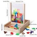 Pikkukuva 7 / 10: 3D-pinottava palikkalaatikko - STEM-nopparakennuspeli Boxed Colored  Blocks