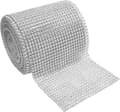 12cm 24 Rows Sewing Rhinestone Ribbon Silver - Rhinestone Roll